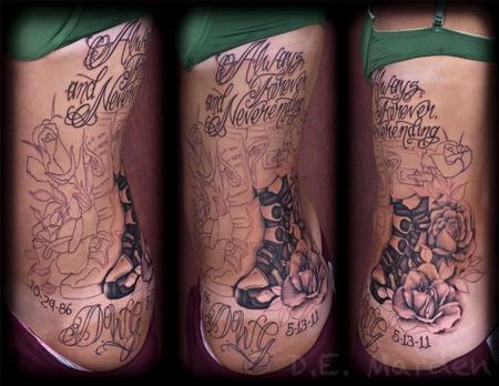 Holly Azzara - Boot Memorial Spread in Progress